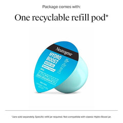 Neutrogena Hydro Boost Water Gel Face Moisturizer Refill Pod, Refill Pack-of Hyaluronic Acid Moisturizer for a Refreshing Burst of Hydration & Dewy Skin, Signature Fragrance, 1.7 oz,(Pack of 2)