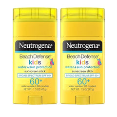 Neutrogena Beach Defense Kids Sunscreen Stick SPF 60+, Hawaii Reef Act 104 Compliant, Octinoxate & Oxybenzone Free, Sunscreen for Face & Body, Travel Size Sun Protection, 1.5 oz