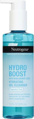 Neutrogena Hydro Boost Face Wash,Fragrance Free,Hydrating Facial Cleanser with Hyaluronic Acid,Daily Foaming Face Wash & Makeup Remover,Hypoallergenic Gel Cleanser,7.8 fl. oz,(Pack of 2)