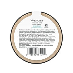 Neutrogena Hydro Boost Translucent Loose Setting Powder with Purified Hyaluronic Acid for Smooth Skin, Blurs Imperfections and Sets Makeup, Lightweight Face Powder, .44 oz