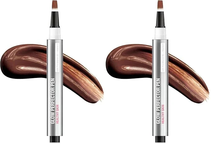 Neutrogena Healthy Skin Glow Perfector Pen, Lightweight Brightening Concealer Pen with Pro-Vitamin B5 & Vitamin E to Brighten Darkness & Dullness for a Natural, Radiant Highlight, Deep, 1 oz