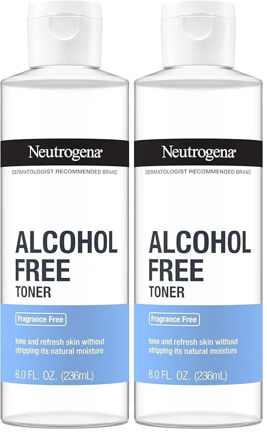 Neutrogena Alcohol-Free Gentle Face Toner | Fragrance-Free | Hypoallergenic | 8 fl. oz | Pack of 2